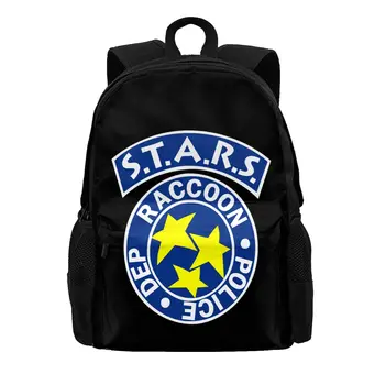 Stars Logo Resident Raccoon City Police Dep Evil Голям капацитет раница пътуване плуване спортна чанта училище спортна чанта - Изображение 2  