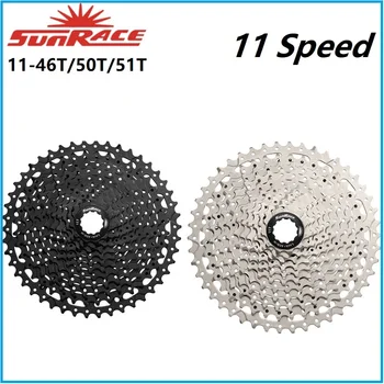 SunRace 11 Speed CSMS8 CSMX8 11-46T 11-51T Wide Ratio Bike Cassette Планински велосипед Freewheel - Изображение 1  