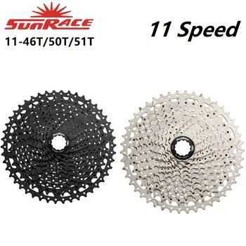 SunRace 11 Speed CSMS8 CSMX8 11-46T 11-51T Wide Ratio Bike Cassette Планински велосипед Freewheel - Изображение 2  