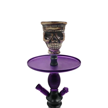 SY череп стил наргиле Shisha керамика тютюн купа за Nargile Sheesha Narguile Chicha Cachimbas притежателя главата аксесоари за пушене - Изображение 2  