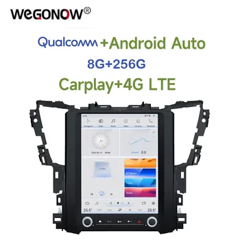 Tesla Qualcomm Carplay Auto Android 11.0 8G + 256G 4G SIM кола DVD плейър DSP Wifi Bluetooth RADIO GPS за Toyota Alphard 2015-2020 - Изображение 1  