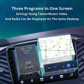TIEBRO 2Din Android 10.0 Автомобилно радио за Ford Ranger XLT 2011-2016 Автоматично радио GPS навигация Bluetooth плейър NO 2DIN DVD Carplay - Изображение 2  