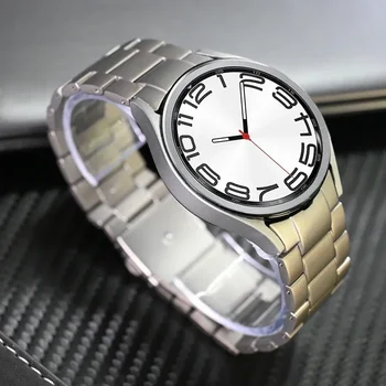 Titanium brcelet За Samsung Galaxy Watch 4 5 pro 6 40mm 44mm 45mm мъжка каишка за часовник6 Classic 47mm 43mm 4 42 46mm без пропуски лента - Изображение 1  