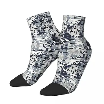 Urban Style Digital Camo Dress Socks for Men Women Warm Fashion Novelty Army Tactical Camouflage Crew Socks - Изображение 2  