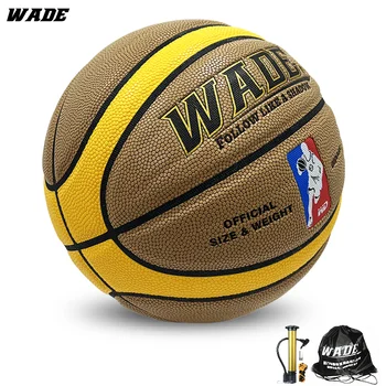 WADE Нов оригинален 12 парчета кожа 7 # Баскетбол за възрастни снаждане дизайн студент баскетбол за закрито / открито - Изображение 1  