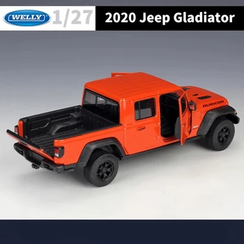 WELLY 1:27 Джип гладиатор сплав пикап кола модел отливки метални офроуд превозни средства кола модел симулация колекция - Изображение 2  