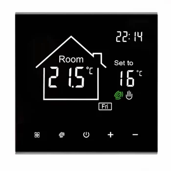 WiFi Интелигентен електрически контролер за подово отопление Контролер за водно подово отопление Стенен котел термостат Дистанционно за мобилен телефон - Изображение 1  