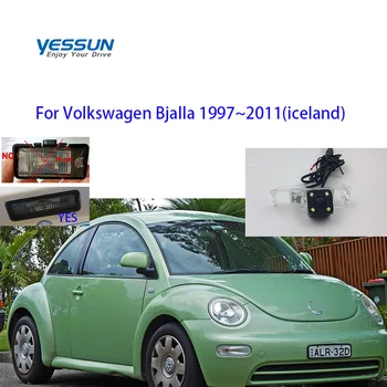 Yessun CCD камера за задно виждане за Volkswagen Bjalla 1997 ~ 2011 (Исландия) Паркинг за обратно архивиране 4 LED камера Регистрационна табела за кола - Изображение 1  
