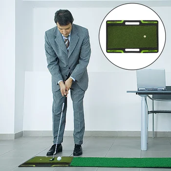 Аксесоари за голф мат игра трева вътрешна подложка поставяне на закрито изкуствена трева практика удря - Изображение 2  