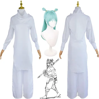Аниме Jujutsu Kaisen Kashimo Hajime Cosplay костюм униформи бял възрастен костюм перука Хелоуин парти костюм за мъже жени - Изображение 1  