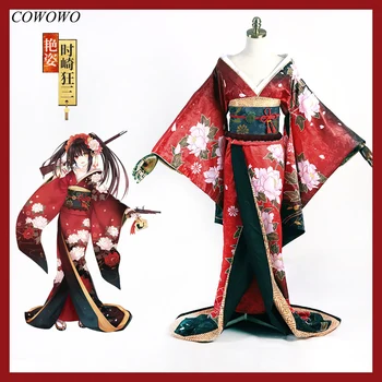 Аниме! Дата A Live Tokisaki Kurumi Undulatum Халат за баня Kimono Разкошен елегантен униформа Cosplay костюм Хелоуин костюм свободен кораб - Изображение 1  