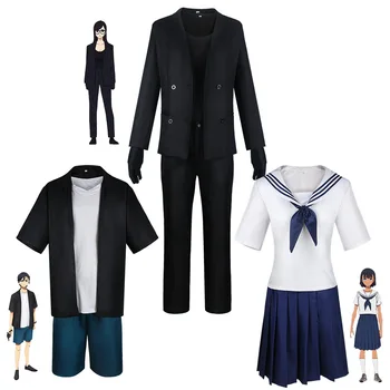 Аниме лятно време рендиране Ajiro Shinpei Kofune Mio Minakata Hizuru косплей костюм Хелоуин училище моряк униформа костюм перука - Изображение 2  