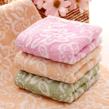  бамбукови влакна флорални кърпи за лице мека абсорбираща памучна кърпа за баня баня измиване продукт за деца домашен текстил - Изображение 1  