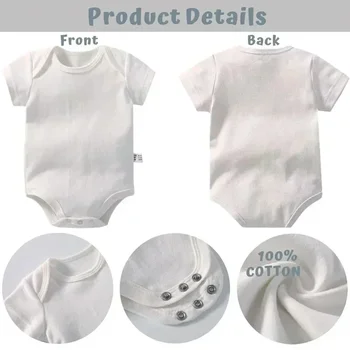 Бебешки дрехи боди за новородено бебе гащеризон момчета момичета Дисни Мики Маус къси ръкави гащеризон Onesies 0 до 12 месеца - Изображение 2  