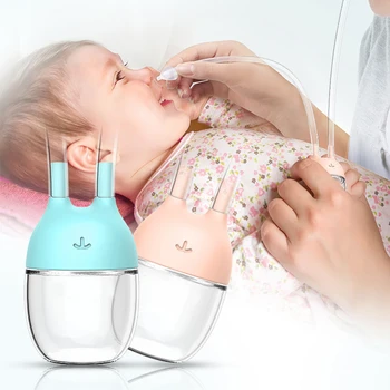 Бебешки почистващ нос Бебешки назален аспиратор Инструмент за изсмукване на носа Snot Cleaner Безопасност Измиване на носа Бебешко здравеопазване Бебешки аксесоари - Изображение 1  
