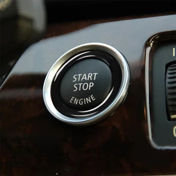  Висококачествена гореща продажба 1x един бутон старт декоративни кръгли пластмасови панели за врати черни за BMW 320i Z4 E89 - Изображение 1  