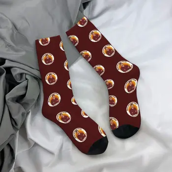Всички чорапи за бекон и яйца Дюк Смешни чорапи Двойка Удобни спортни чорапи за бягане Есенен дизайн Чорапи без хлъзгане - Изображение 1  