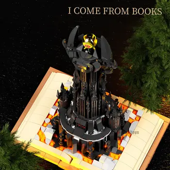 Град приказка магия замък книга модел строителни блокове филм кула MOC розова принцеса замък тухли играчка за деца възрастен подарък - Изображение 2  