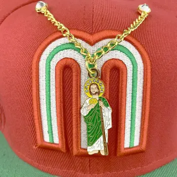 Декоративна ера шапка щифтове класически хладно ретро декоративни карикатура щифтове мода зелен мексикански емайл щифт бейзболна шапка - Изображение 2  