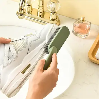 Домакински аксесоари за почистващи препарати Лесно за почистване облекло Намалена дръжка дизайн Четка за измиване на обувки Домашен любимец криптирани четина - Изображение 2  