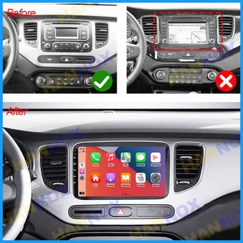 За Kia Carens 2013 -2023 9inch сензорен екран Android система кола радио мултимедиен плейър навигация GPS аудио headUnit с рамка - Изображение 1  