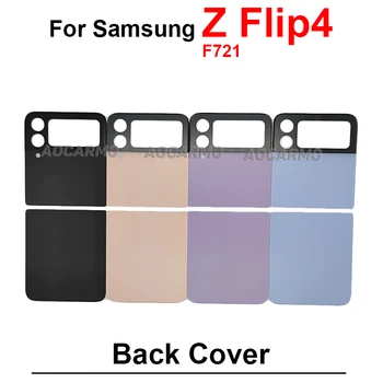 За Samsung Galaxy Z Flip4 заден горен и долен капак на рамката панел заден корпус SM-F721 ремонт резервни части - Изображение 2  