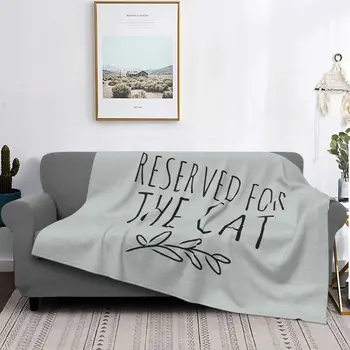 Запазено за котешкото одеяло Покривка за легло на леглото Реколта разтегателен диван разтегателен диван бебешко одеяло - Изображение 1  