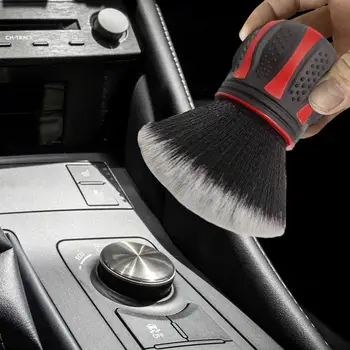 Интериор на автомобил Меки инструменти за почистване Климатик Изход за въздух Четка за почистване Четка за кола Кола Пукнатина Четка за отстраняване на прах Аксесоари - Изображение 2  