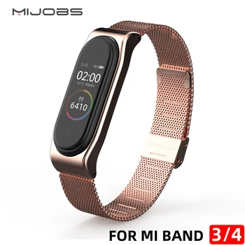 Каишка за Mi band 4 Смарт гривна лента за Xiaomi Mi Band 3 Метална маншет NFC глобална версия аксесоари Miband 4 Watch Band - Изображение 1  