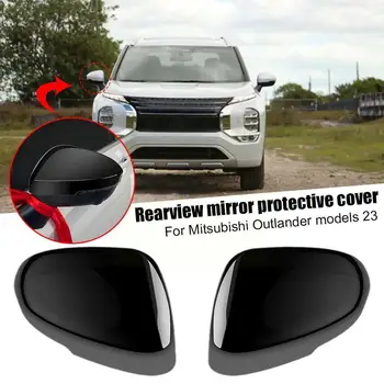 Капаци за странични огледала от въглеродни влакна за Mitsubishi Outlander 2022-2023 ABS огледало за обратно виждане Y9V0 - Изображение 2  