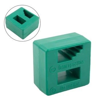 Лесни магнитни решения с 2 в 1 отвертка магнетизатор Demagnetizer инструмент зелен цвят пластмасов материал (123 знака) - Изображение 1  