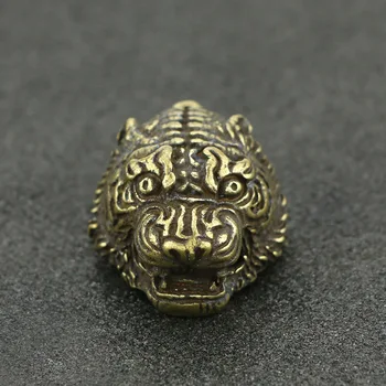 Месинг тигър висулка фигурки ключ ключалката Fengshui подаръци скулптури издълбани - Изображение 1  