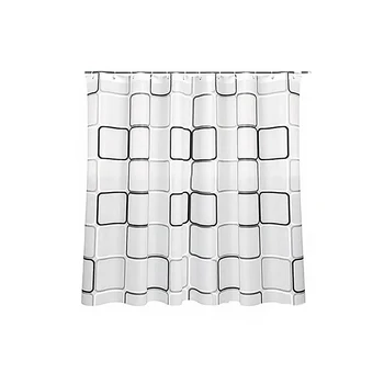 Модерен душ завеса кука плесен доказателство завесиполупрозрачни дома използва водоустойчива плесен завеса за баня душ - Изображение 1  