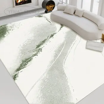 Мъх килим голяма площ хол килими удобни мека спалня килим изкуство абстрактно стая декорация Alfombra хол tapete - Изображение 1  