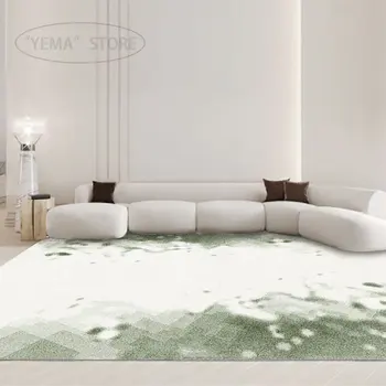 Мъх килим голяма площ хол килими удобни мека спалня килим изкуство абстрактно стая декорация Alfombra хол tapete - Изображение 2  