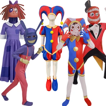 Невероятният дигитален цирк Cosplay Jax Pomni Cosplay костюм Ragatha Caine театър Хелоуин Нова година костюми за деца възрастни - Изображение 1  