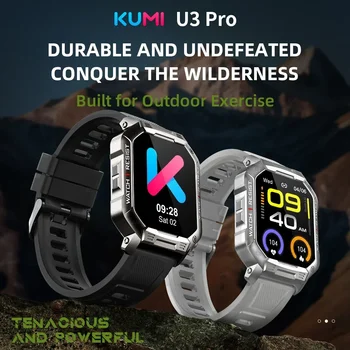 Нов KUMI Умни двойки Часовници NFC Smartwatch Bluetooth Обадете живот Водоустойчив 100+ Спортен сърдечен ритъм за мъже Безплатна доставка за жени - Изображение 2  