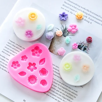 Нов силиконов сапун плесен цвете пече мухъл тава за домашно DIY занаятчийски сапун мухъл декор инструменти мухъл - Изображение 1  