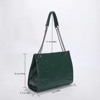Нова тенденция мода PU кожа женски дизайнер рамо чанта прости случайни голям капацитет Crossbody чанти плътен цвят жени чанта. - Изображение 2  
