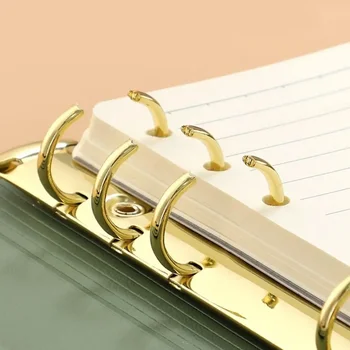 Органайзер за преносими компютри DIY консумативи Notepad Office Agenda Paper Planner Loose Binder Journal Cover Leaf PU кожен дневник - Изображение 2  