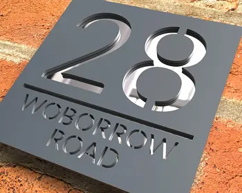 Персонализиран персонализиран акрил Модерни номера на къщи Знак Адрес на вратата Улица 3D писмо Номер Плакети Външно име Начало Декор Плоча - Изображение 1  