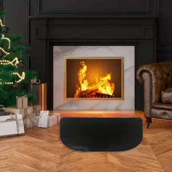 Пламък килим за камина камина мат трайни топлоустойчива защита за вътрешна употреба на открито пламък за дома за камина - Изображение 2  