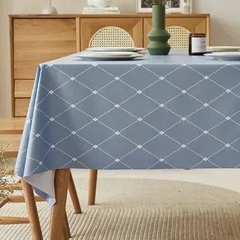 Покривка за маса Водоустойчива покривка за маса Plaid PVC Home Tablecloth - Изображение 1  