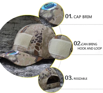 Регулируеми мултикам военни камуфлажни шапки за мъже Airsoft Snapback Тактически бейзболни шапки Пейнтбол бойни армейски шапки - Изображение 2  