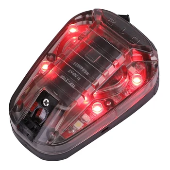  Светлина за идентификация на каската IR и видима LED каска Strobe Helmet Light за спорт на открито - Изображение 1  