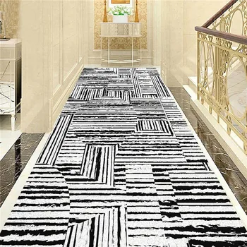 Скандинавски коридор килим Декорация начало спалня килими холни маси подови постелки голяма площ коридор Non хлъзгане килим Адаптивни - Изображение 1  