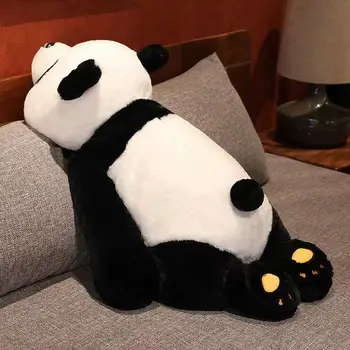 Сладка котка дълго хвърляне възглавница супер мека панда кукла спи на легло възглавница рожден ден подарък за момичета и деца - Изображение 1  
