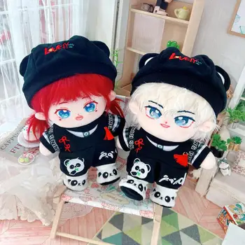 сладък 20cm корейски идол кукла плюшени играчки дрехи меки животински панда ризон ританки обувки чанта кукли дрехи детски играчки подаръци кукли - Изображение 1  