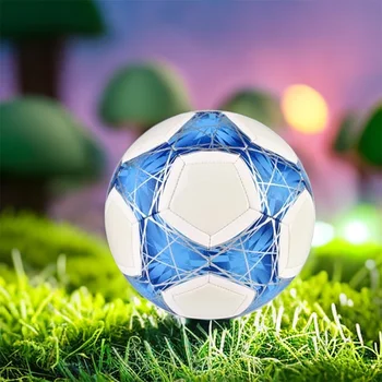 Стандартен размер футболна топка Надежден избор за обучение по футбол Светлинен футбол Пет звезди Размер 5 - Изображение 2  