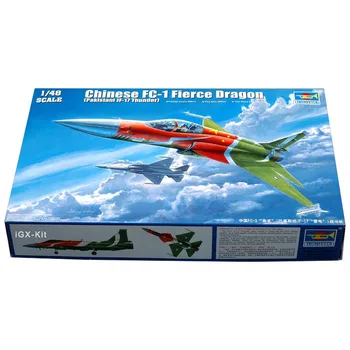 Тромпетист 02815 1/48 Китайски FC-1 Свиреп дракон пакистански JF-17 Thunder боен самолет дисплей пластмасов монтаж модел комплект играчка - Изображение 1  